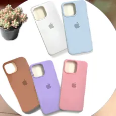 Capa de silicone com toque suave proteção completa adequada para iPhone 11 12 13 14 15 Pro Max Plus