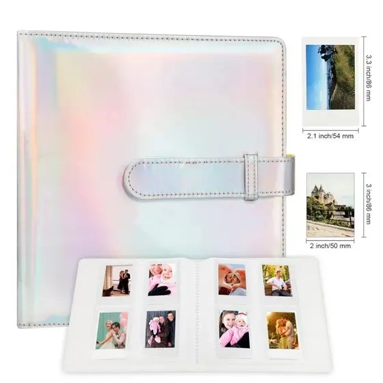 Álbum De Fotos Para Instax Mini 8 9 11 7s Capacidade Da Câmera 108 ~ 256 Vários Modelos
