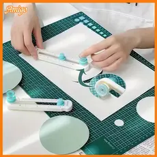 Cortador De Papel Circular Portátil Ajustável De 2-20 Cm-Alta Precisão Para Scrapbooking E Fotos