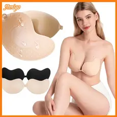 Fita De Mamilo Tipo Manga Gancho De Braço Invisível Botão De Respirável Reunir Roupa Interior