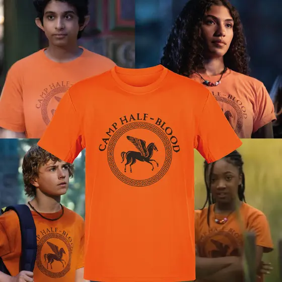 Camiseta  Camp Half-Blood Acampamento Meio Sangue Percy Jackson T shirt 100% algodão penteada