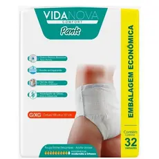 Fralda Geriátrica Pants Vida Nova PM e GEG Unissex Ideal Para Idoso Gestante E Pós Operatório