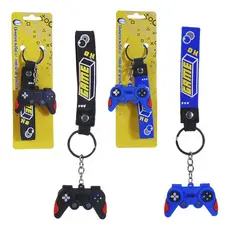 Chaveiro Gamer Joystick De Videogame Controle Jogo Play Cor Azul