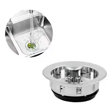 Ralo/válvula De Pia 6cm Americana Plástico Cestinha Cinza