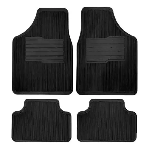 Tapete Universal Carro Borracha Grossa Pvc Automotivo Preto