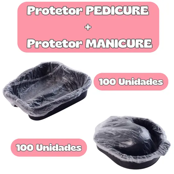 Kit Protetor de bacia MANICURE + Protetor de bacia PEDICURE Descartáveis