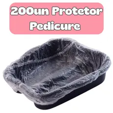 Kit Protetor PEDICURE Plástico para Bacia Descartável Salão de Beleza Spá Clinica de Estética Higienica