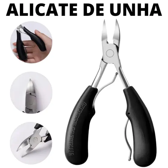 Alicate Cortador De Unha Curvo Profissional P/ Unhas Pé Mão!