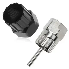 Chave Extrator Disco Central Com Guia De Cassete Lok + Chave Extrator Catraca K7 Roda Livre Cassete