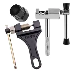 Chave De Corrente Moto Pino 420/530 + Extrator Corrente Bike + Extrator K7 Roda Livre Catraca