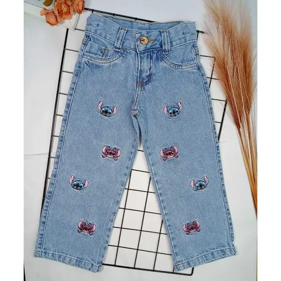 Calça Jeans Stitch Marmorizada 2 ao 8