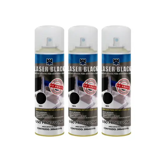 ADITIVO PARA GRAVAÇÃO A LASER 300ml/210g - LASER BLACK