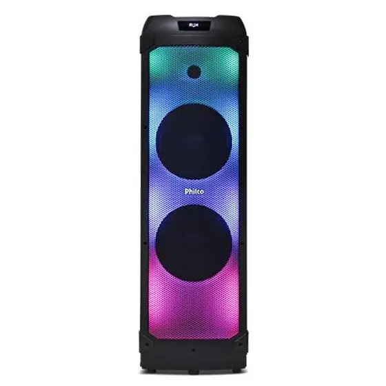 Mega Caixa de Som Philco Extreme 2400W de Potência 2x Woofer PCX22000 - Bivolt Com Visor Digital