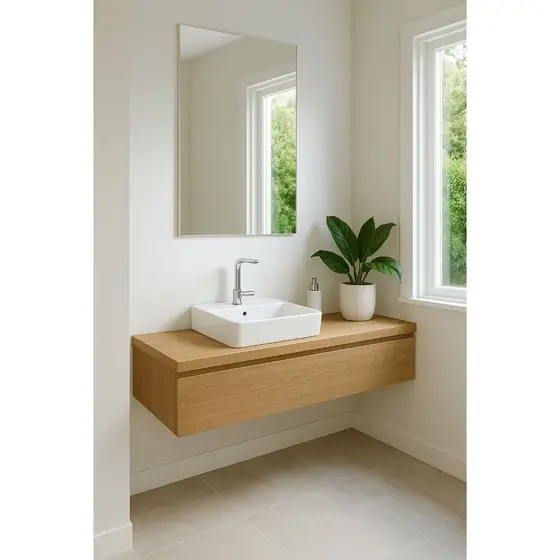 Cuba De Apoio Retangular Branco 50 Cm
