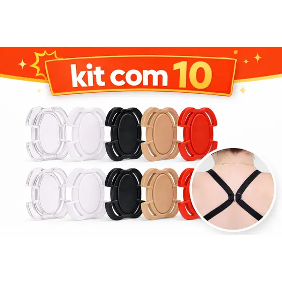 Kit com 10 Clip para Junção de Alças - Compatível com todas as Alças