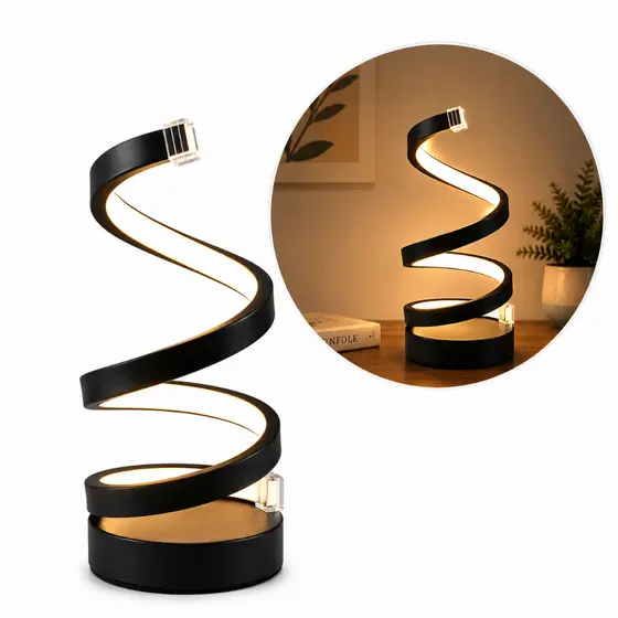 Abajur Moderno Quarto Luminária Noturna De Mesa Criado Mudo Cabeceira Quarto Luz De Led Circular