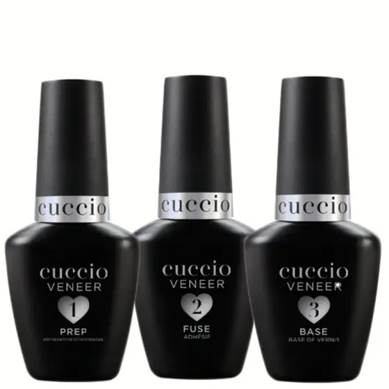Kit Passo 1, 2 e 3 13ml - Cuccio (Prep + Fuse + Base)