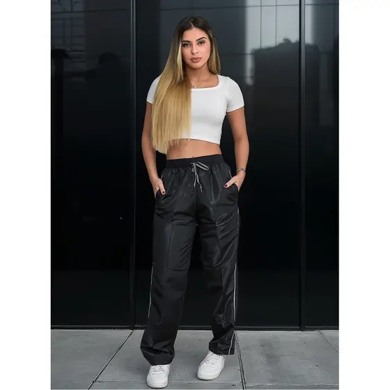 Calça Tactel Feminina Premium Academia Street Modal 3 Bolsos