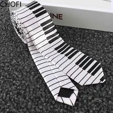 MOCHO Gravata De Teclado De Piano Para Moda Masculina Música Clássica