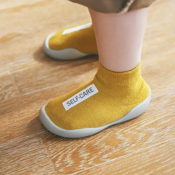 Unissex Sapatos De Bebê Primeiros Andadores Primeiro Andador Menina Crianças Sola De Borracha Macia Sapato Botas De Malh