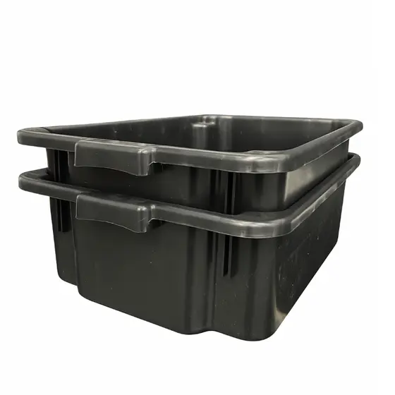Kit 2 caixas plásticas organizadoras ou caixa de massa resistente 40 L ou caixa de areia