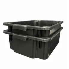 Kit 2 caixas plásticas organizadoras ou caixa de massa resistente 40 L ou caixa de areia