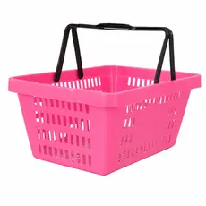 Cesta cestinha de compra plástica para supermercado mercado