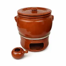 Rechaud Caçarola N5 Fogareiro e Difusor de Calor N4 Cerâmica Refratária Kit Completo Peça Avulsa