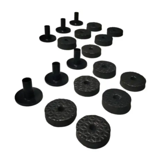 Kit 12 Feltros Eva 6 Base Proteção P/ Prato Pedestal Bateria