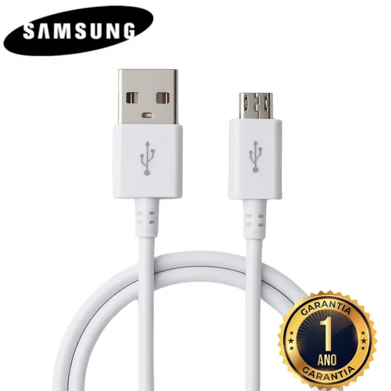 ( Original ) Cabo Turbo Samsung Galaxy J2 J4 J5 J7 Prime A01 A02 A03 Core A10s Carregamento Rápido