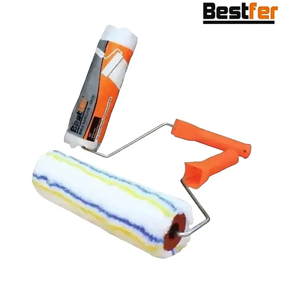 Rolo de pintura residencial parede lã com cabo 21,5cm