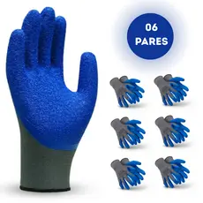 Luvas Latex Corrugado Multiuso Antiderrapante Resistente Reutilizavel Tamanho Universal