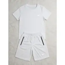 KIT Infantil Camiseta e Bermuda  Juvenil Masculino Com Elástico e BOLSOS  04 á 16 Origins