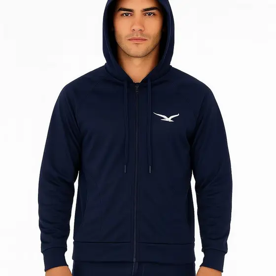Jaqueta Jogger Chimpa Com Bolsos Touca E Ziper Origin's