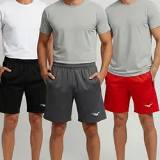 Kit 3 Shorts Bermudas  Masculinas Varias Cores Bermuda Com Bolsos