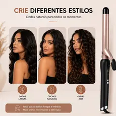 Modelador de Cachos Elétrico Cacheador de Aquecimento Rápido para Cachos Grandes e Pequenos Bivolt ANJGG BRASIL