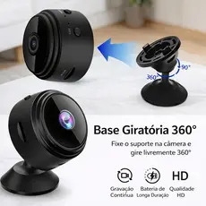 Mini Câmera A9 WiFi HD 1080P com Visão Noturna para Segurança e Vigilância ANJGG BRASIL