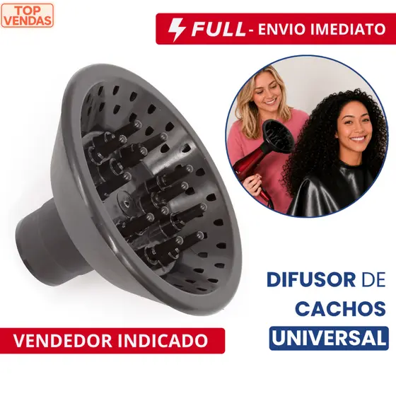 Difusor Cachos Universal Para Secador Taiff Vários Modelos