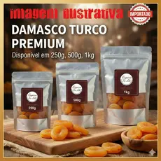 Damasco Turco Importado 250g, 500g e 1kg - Premium