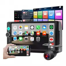 óLike Multimídia 7 Polegadas 2 Din Mp5 Carplay Espelhamento Bluetooth Usb Sd com Controle Remoto