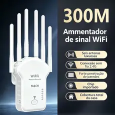 Repetidor Wifi 1200m 6 Antenas 3 in 1 functios 2.4g Roteador Amplificador De Sinal e Modem 300MBPS SUS
