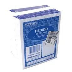 Bloco Talão Pedido 1/36 Multivias 50 Fls Kit 20 Blocos Animativa