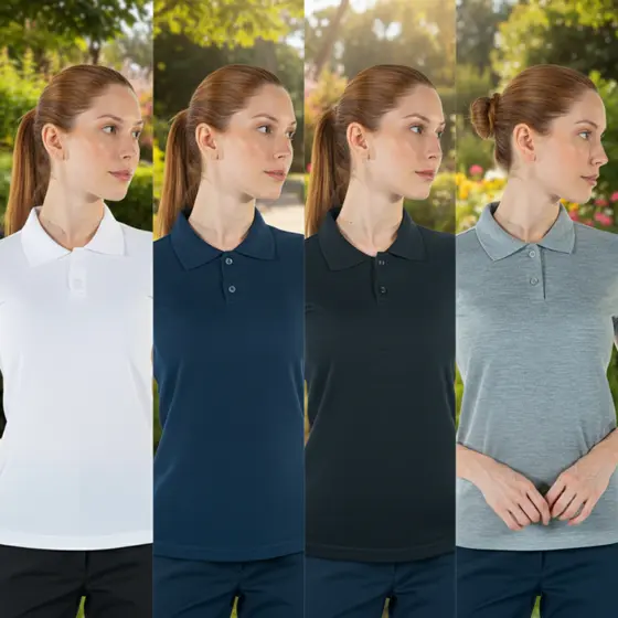 Kit 5 Camisas Baby Look Polo Feminina Para O Dia A Dia Premium