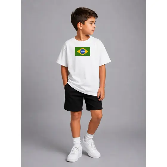 Camisa Brasil Lr Infinity infantil
