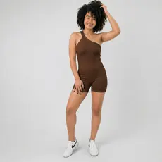 Macaquinho Feminino Fitness Lr Infinity Alça Lateral Única Um Ombro Premium