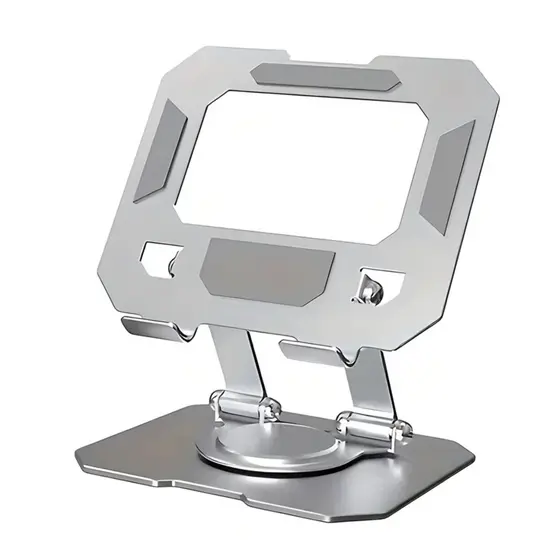 Suporte Articulado para Tablet e Celular, Base Rotativa, Ajustável, Dobrável, Alumínio, AVIBES
