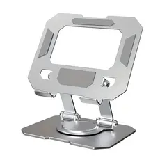 Suporte Articulado para Tablet e Celular, Base Rotativa, Ajustável, Dobrável, Alumínio, AVIBES