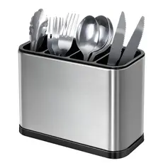Escorredor de Talheres em Aço Inoxidável, Suporte Organizador de Utensílios de Cozinha, AVIBES