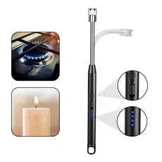 Acendedor de Fogão, Acendedor de Velas, Isqueiro Elétrico, USB, Recarregável, AVIBES