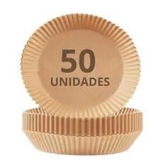 Papel para Air Fryer, Forma para Air Fryer, 50 Unidades, Papel Descartável, Antiaderente, AVIBES